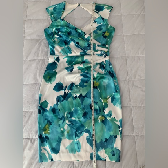 Dresses, LONDON TIMES, size 10, color green and white - Picture 3 of 11